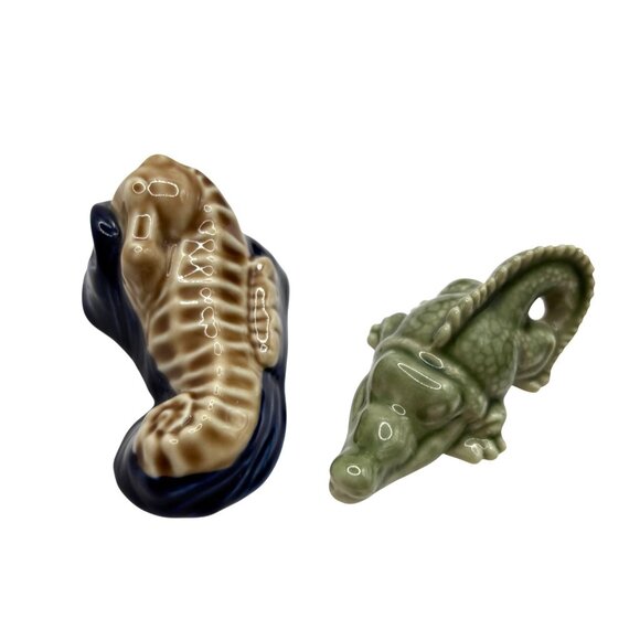 Wade Water Life Complete Set 1997 Octopus Crab Goldfish Whale Seahorse Alligator - Picture 7 of 7